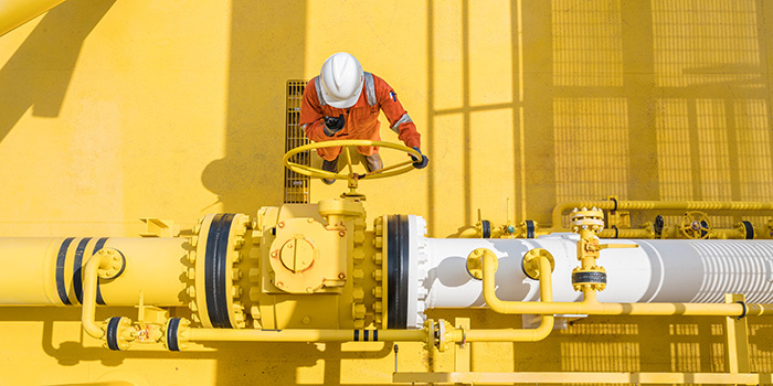 Trabajador de operación en zona atex